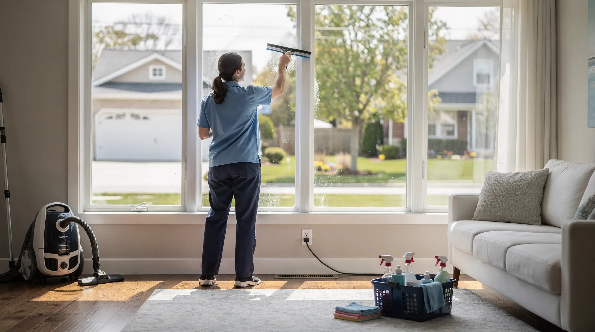 Too Clean Homes offers residential cleaning, deep house cleaning, commercial cleaning, and move-in/out cleaning services