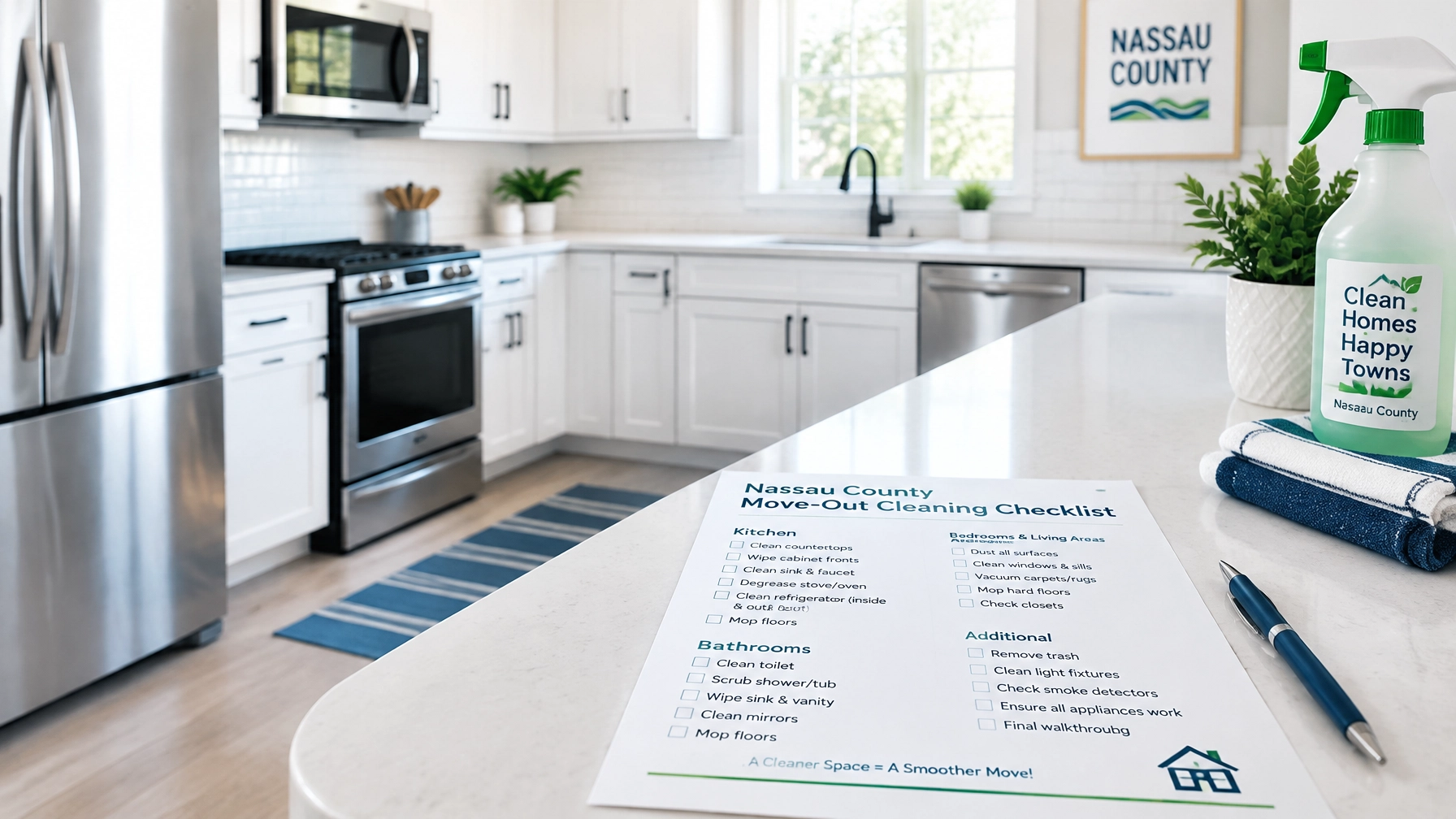 Move-Out Cleaning Checklist for Nassau County Renters